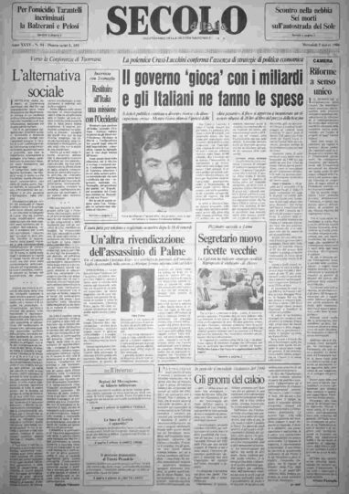mercoledì 5 marzo 1986