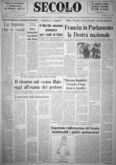 giovedì 6 marzo 1986