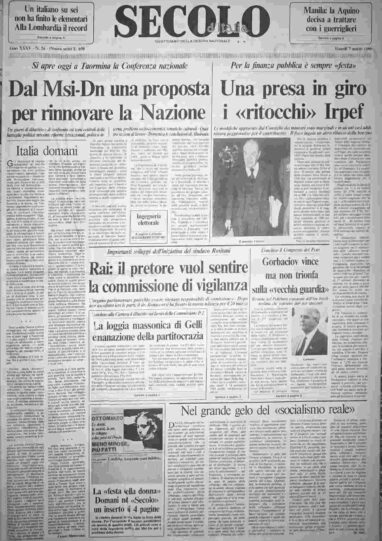 venerdì 7 marzo 1986