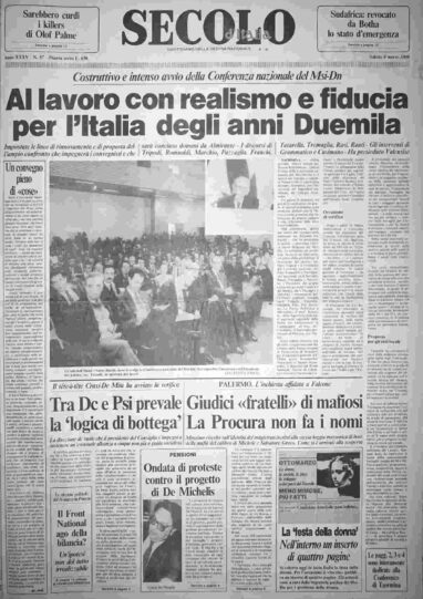 sabato 8 marzo 1986