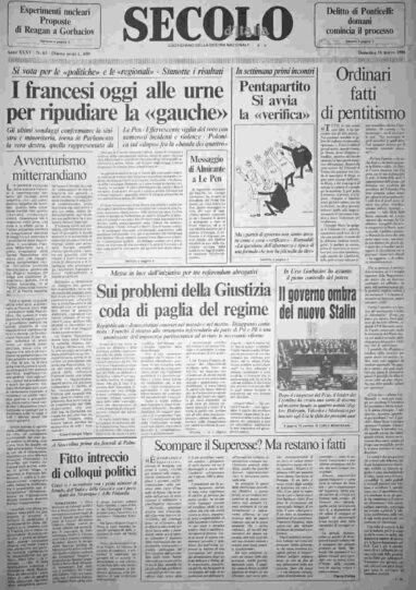 domenica 16 marzo 1986