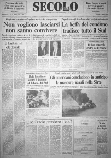 venerdì 28 marzo 1986