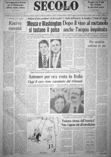 martedì 1 aprile 1986