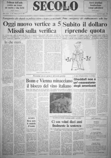 martedì 8 aprile 1986
