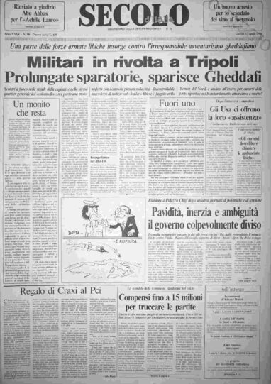 giovedì 17 aprile 1986