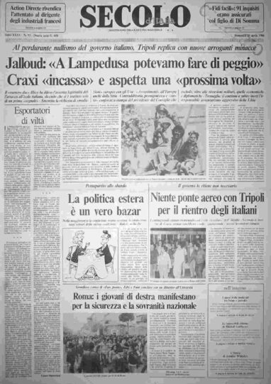domenica 20 aprile 1986