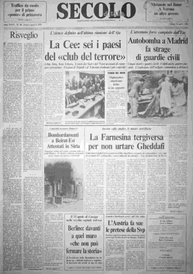 sabato 26 aprile 1986