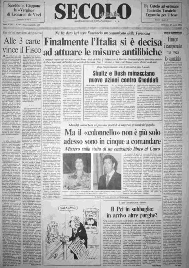 domenica 27 aprile 1986