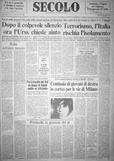 mercoledì 30 aprile 1986