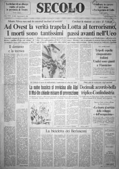 giovedì 1 maggio 1986