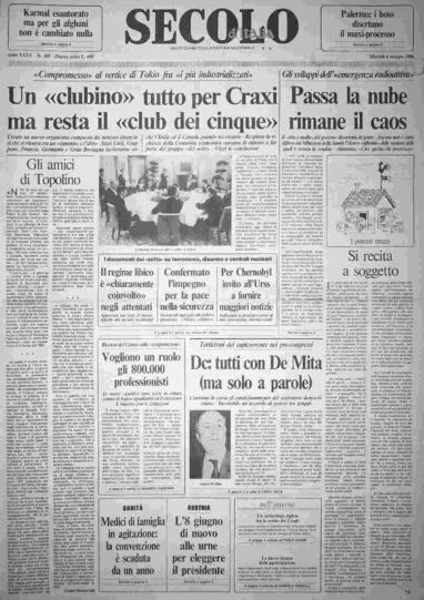 martedì 6 maggio 1986
