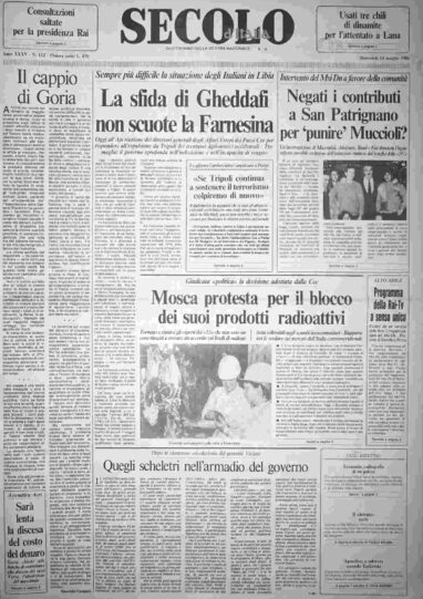 mercoledì 14 maggio 1986