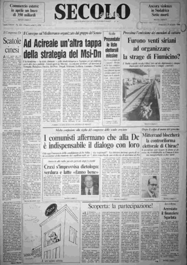 domenica 25 maggio 1986