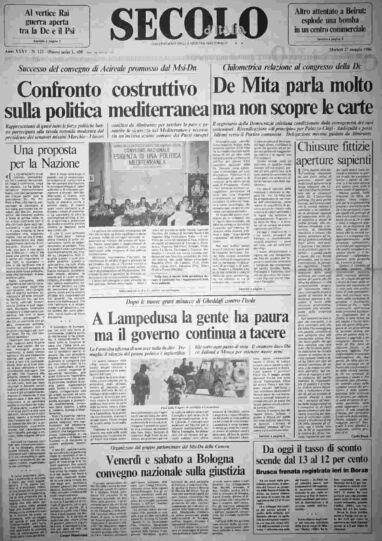martedì 27 maggio 1986