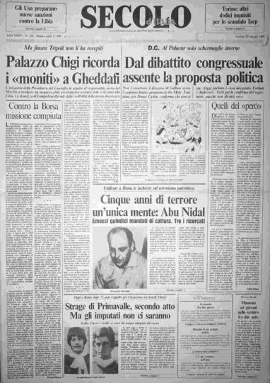 giovedì 29 maggio 1986