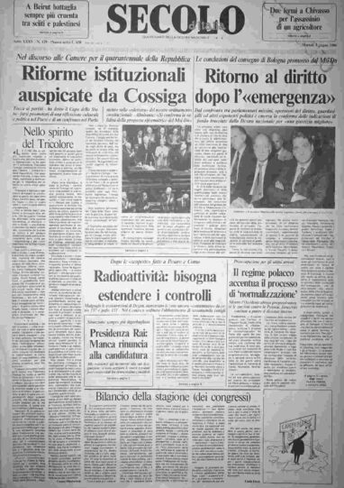 martedì 3 giugno 1986