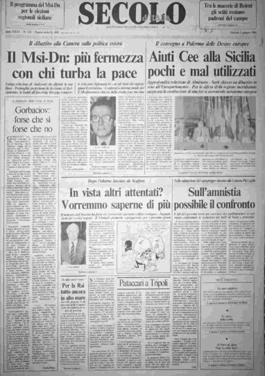 giovedì 5 giugno 1986