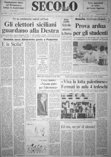 giovedì 19 giugno 1986