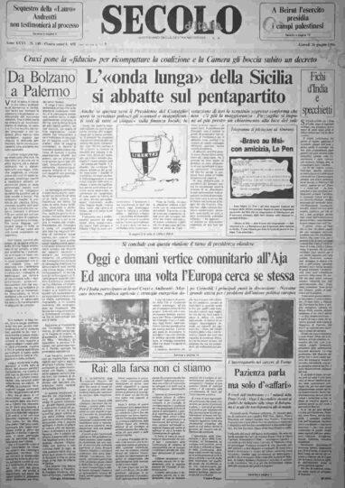 giovedì 26 giugno 1986