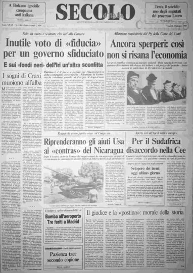 venerdì 27 giugno 1986