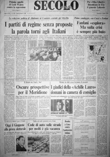 domenica 6 luglio 1986