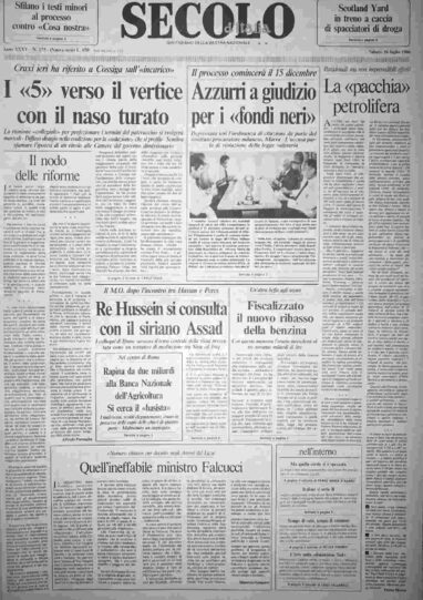 sabato 26 luglio 1986