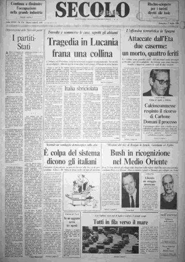 domenica 27 luglio 1986