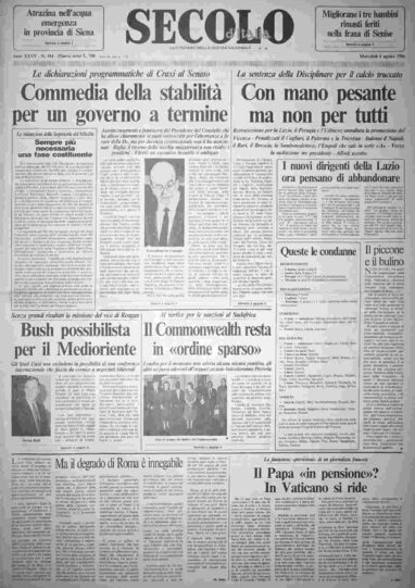 mercoledì 6 agosto 1986