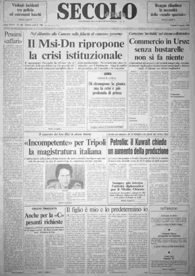 venerdì 8 agosto 1986
