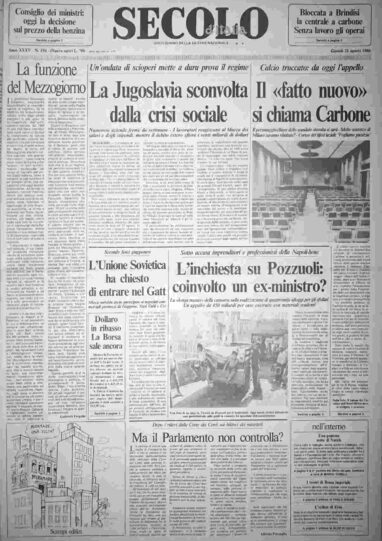 giovedì 21 agosto 1986