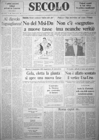 giovedì 28 agosto 1986