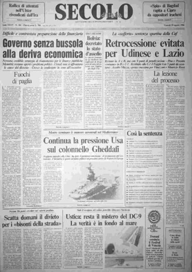 venerdì 29 agosto 1986