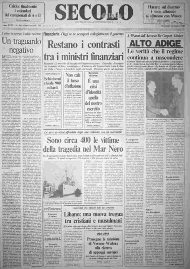 mercoledì 3 settembre 1986