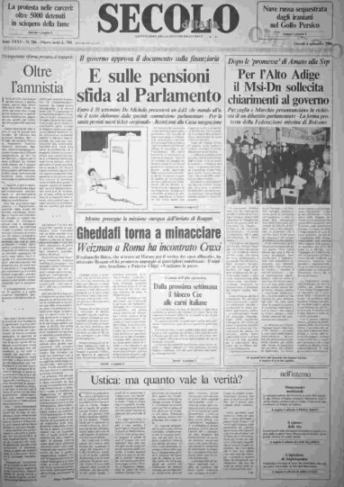 giovedì 4 settembre 1986