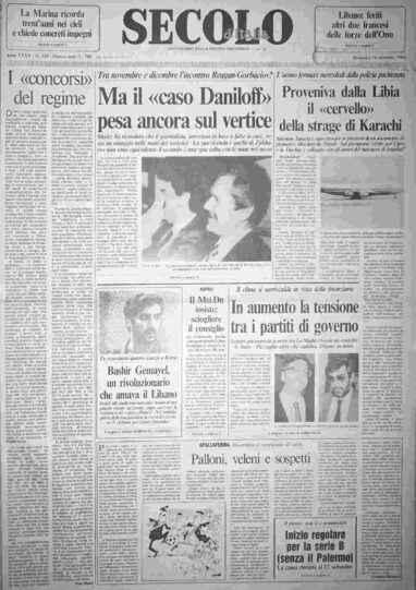 domenica 14 settembre 1986
