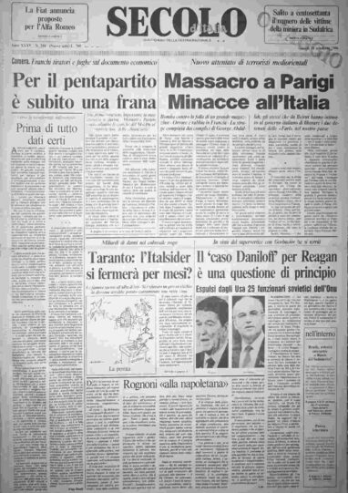 giovedì 18 settembre 1986