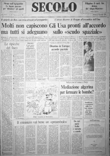 martedì 23 settembre 1986