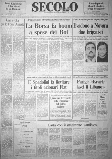 mercoledì 24 settembre 1986