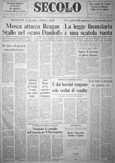 sabato 27 settembre 1986