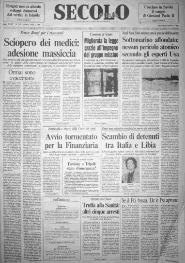 mercoledì 8 ottobre 1986