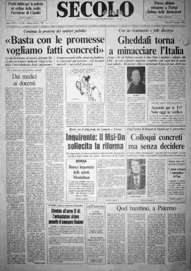 giovedì 9 ottobre 1986