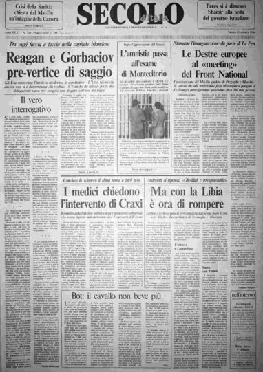 sabato 11 ottobre 1986