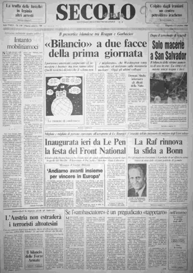 domenica 12 ottobre 1986