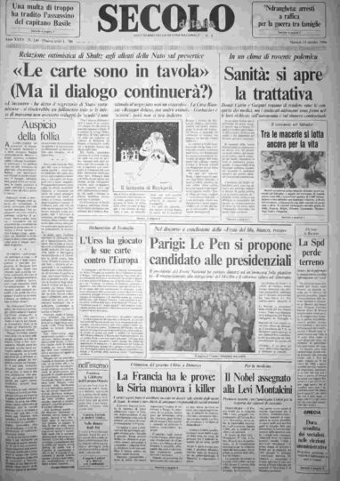 martedì 14 ottobre 1986