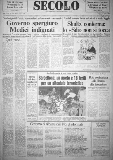 giovedì 16 ottobre 1986