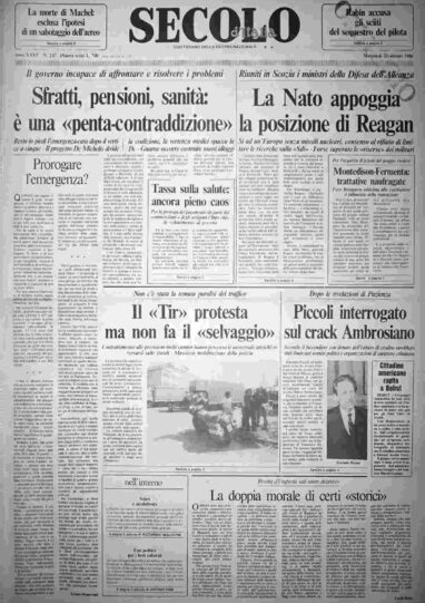mercoledì 22 ottobre 1986