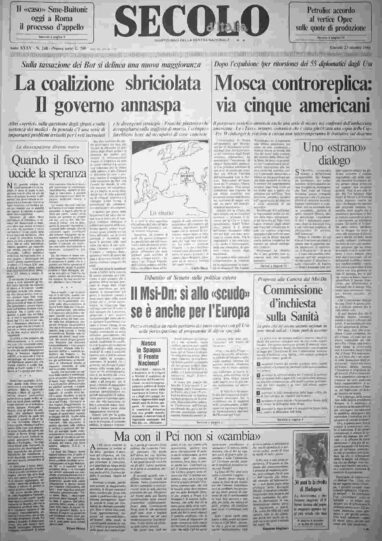 giovedì 23 ottobre 1986