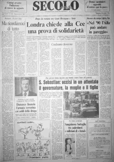 domenica 26 ottobre 1986