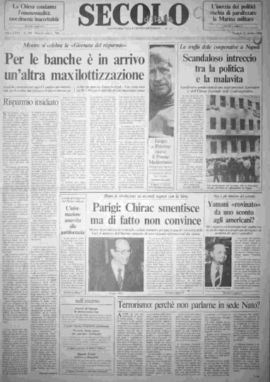 venerdì 31 ottobre 1986