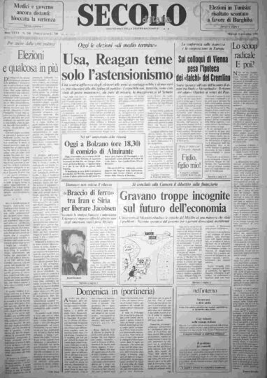 martedì 4 novembre 1986
